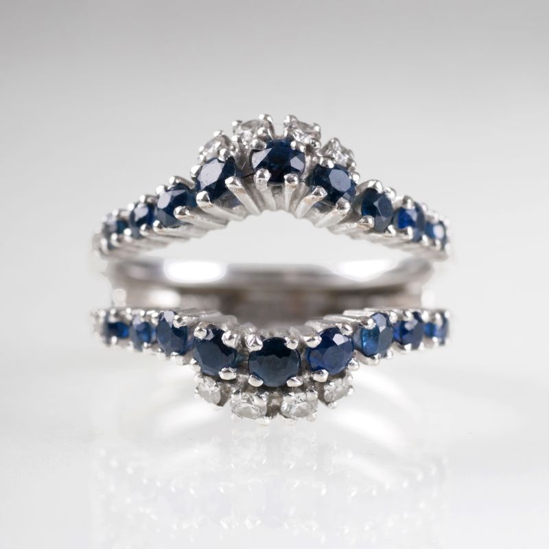 A sapphire diamond ring - image 3