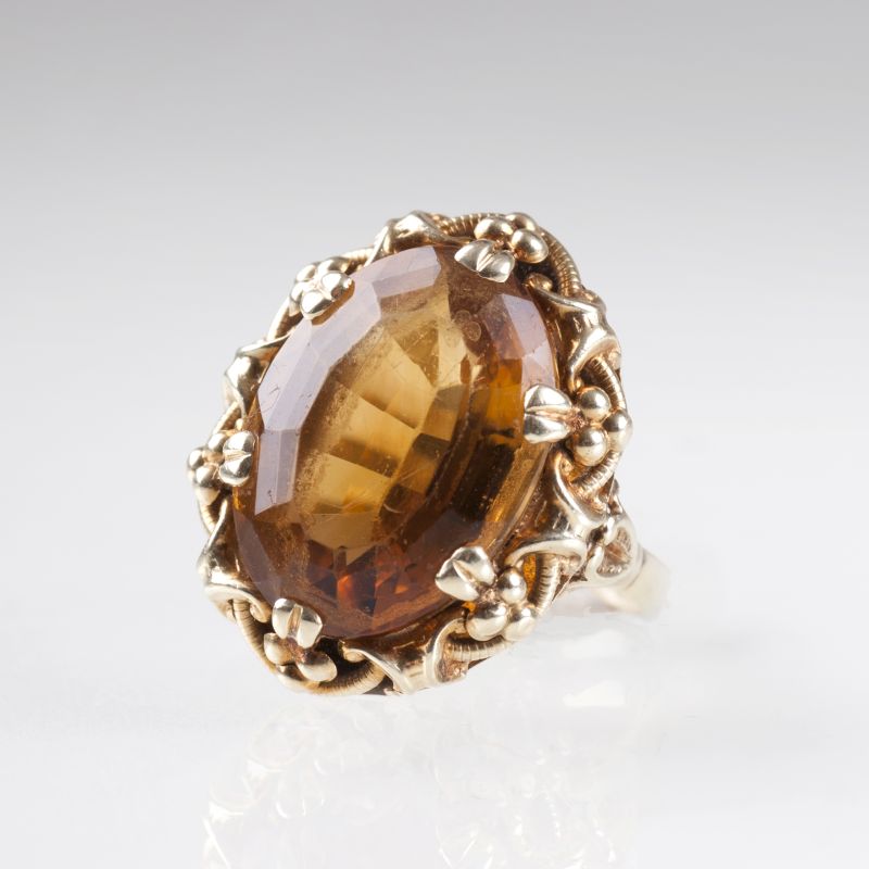 A citrine ring