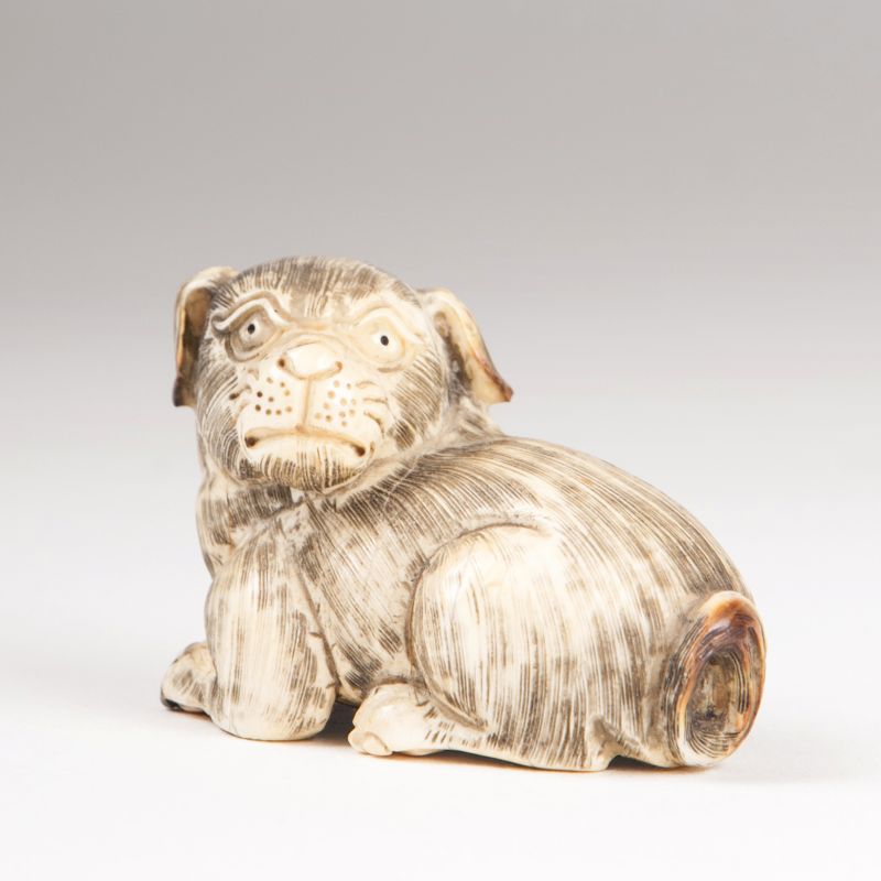 Netsuke 'Liegender Hund'