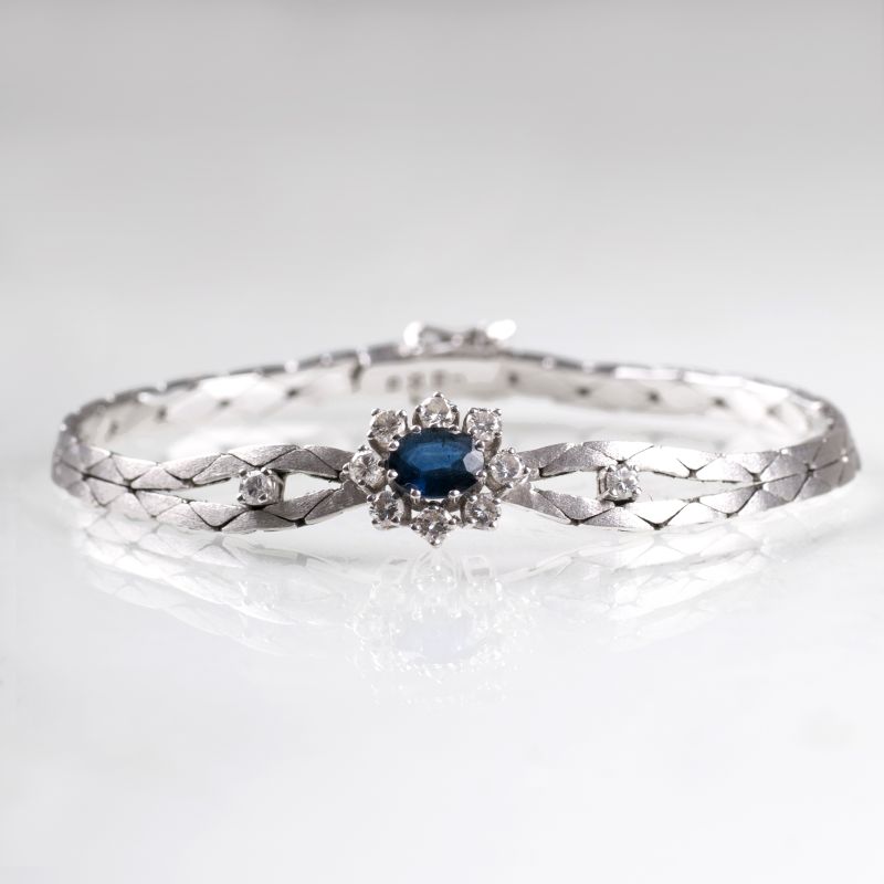 A Vintage sapphire diamond bracelet