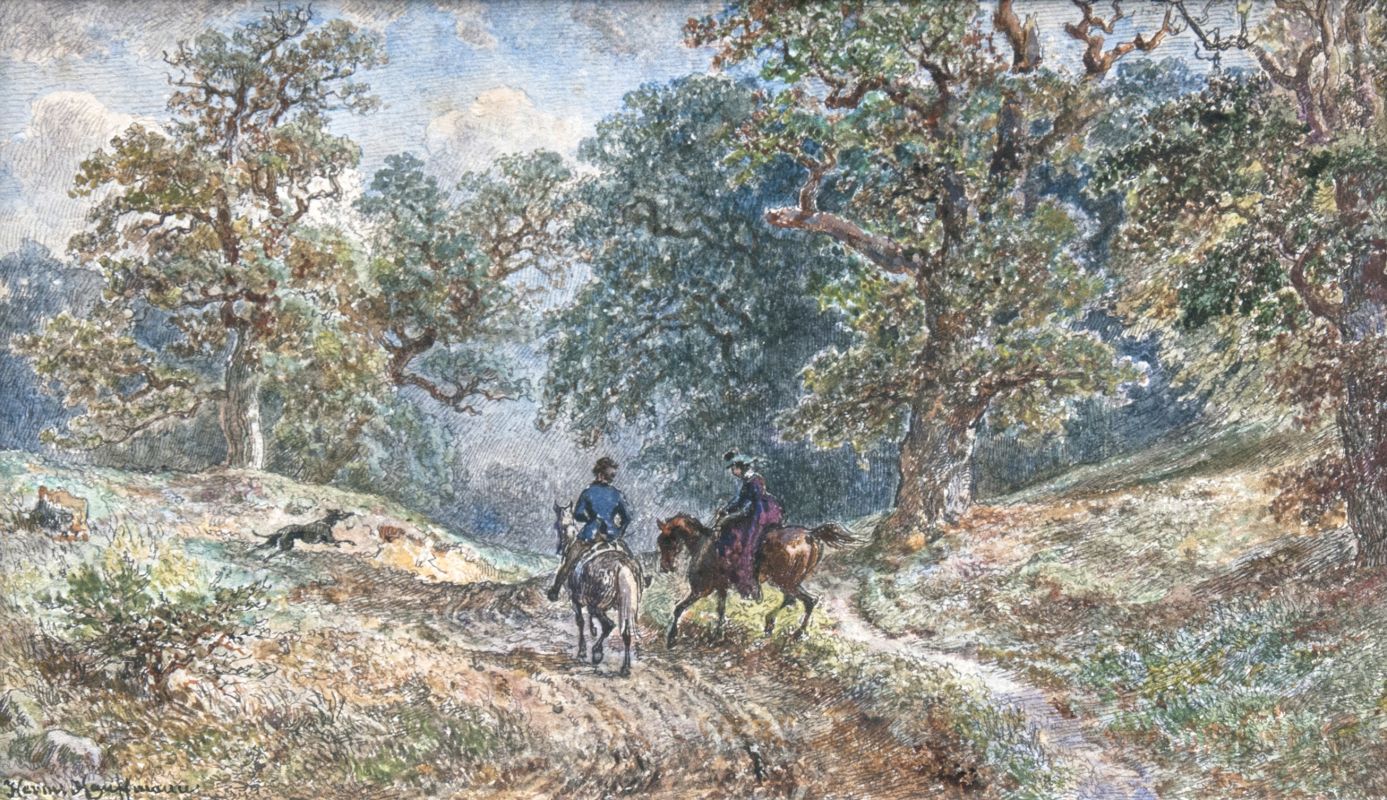 Reiter im Wald