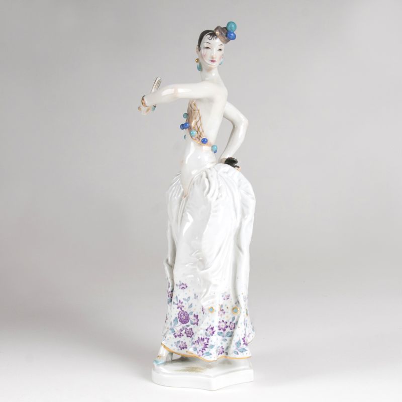 A porcelain figure 'Spanish dancer'