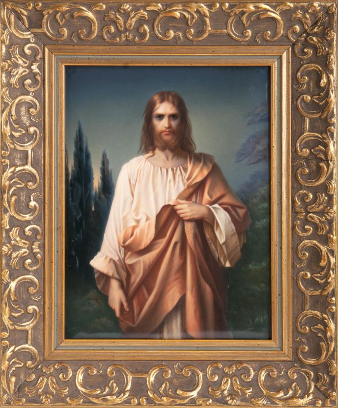 A Berlin porcelain plaque 'Jesus'