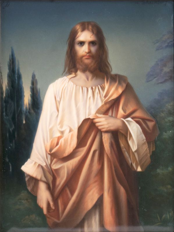 Berliner Porzellanbild 'Jesus' - Bild 2