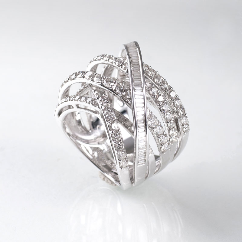 Exzeptioneller Brillant-Diamant-Ring