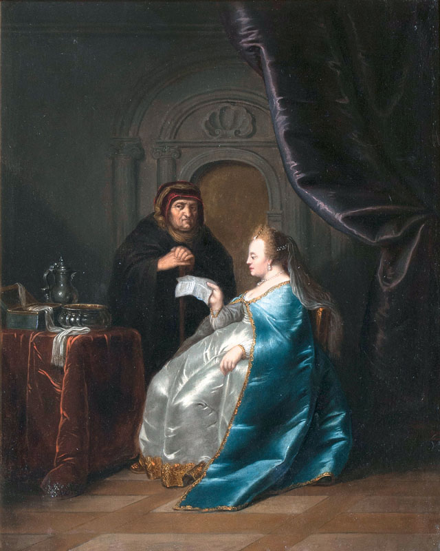 Katharina die Große liest einen Brief