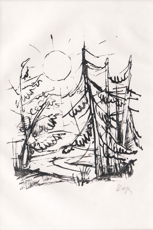 Carl Hofer - Im Wald Im Wald