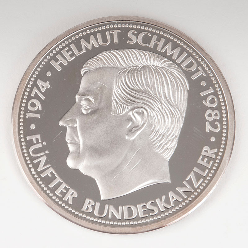 Medaille Helmut Schmidt fünfter Bundeskanzler