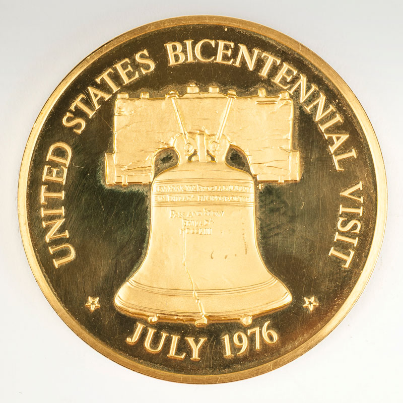 Bicentennial Visit Goldmedaille Helmut Schmidt - Bild 2
