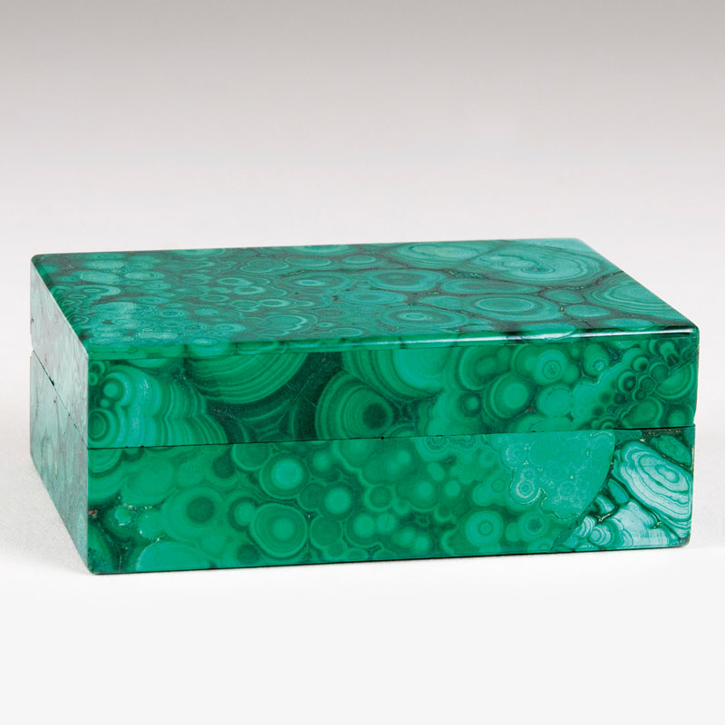 A small classic malachite box