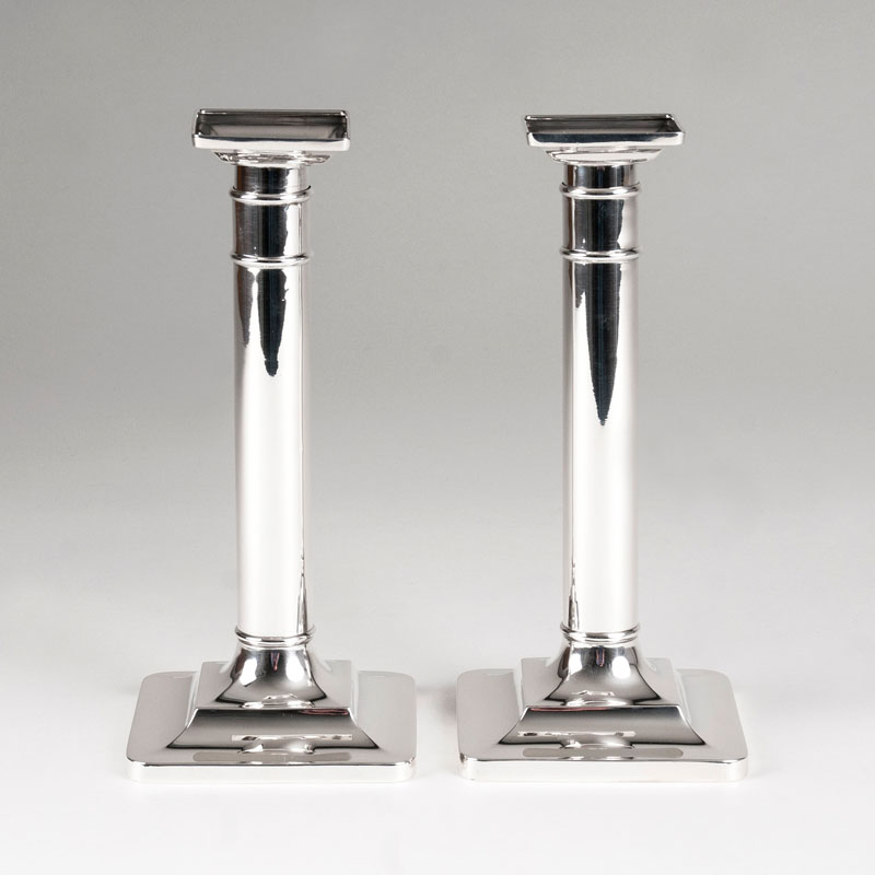A pair of classic candlesticks