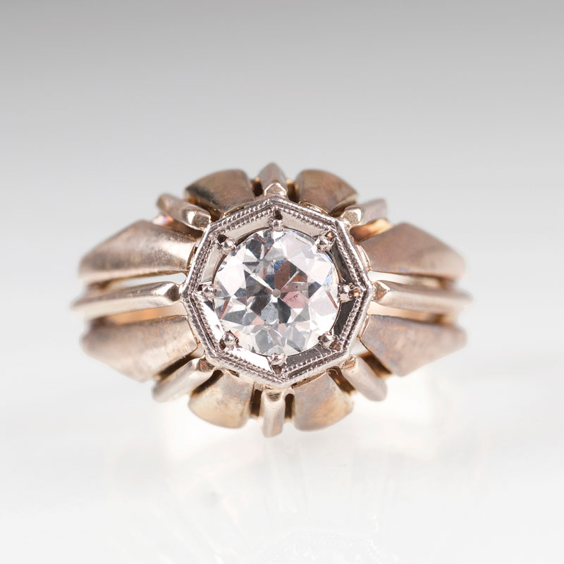 An old cut diamond ring