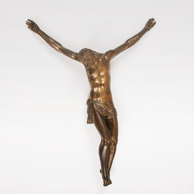 Feine Renaissance Bronze-Skulptur 'Corpus Christi'