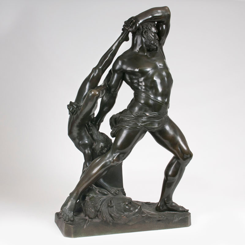 Große Bronze-Gruppe 'Herkules und Lichas' nach Antonio Canova