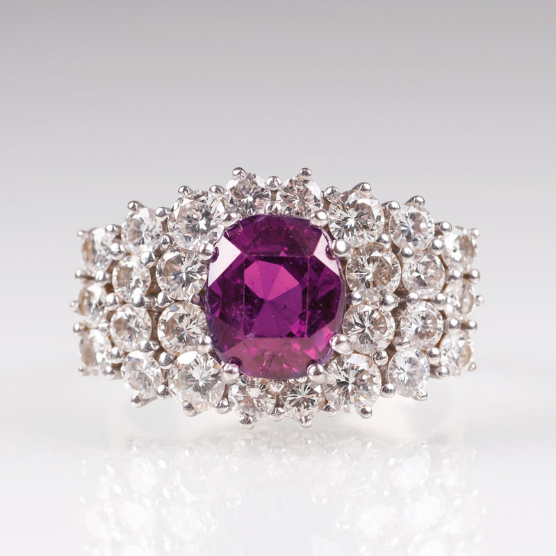 Vintage Rubin-Brillant-Ring