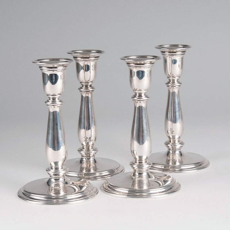 A set of 4 candlesticks