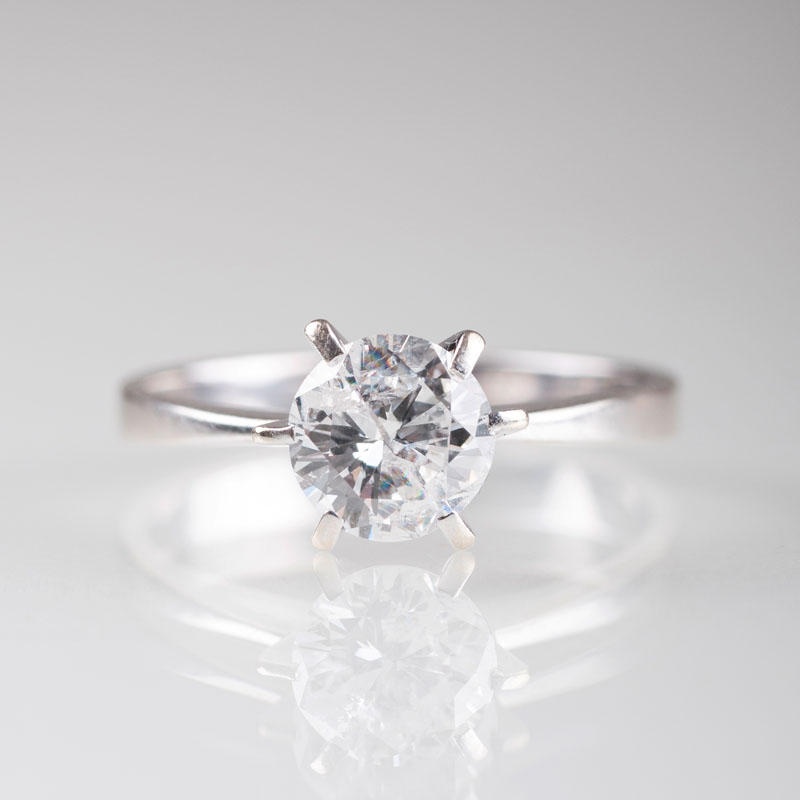 A solitaire ring