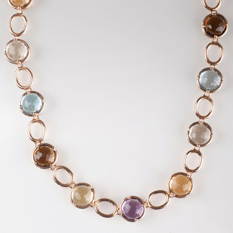 A modern, highcarat coloured stone necklace - image 2