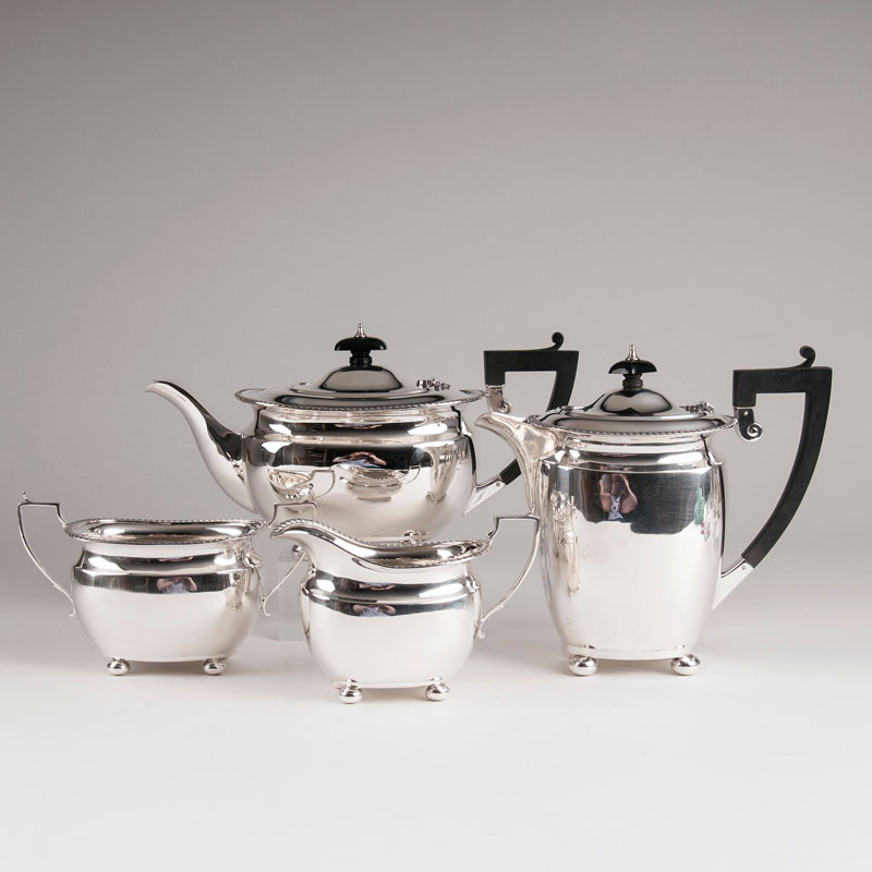 An English coffee and tea set