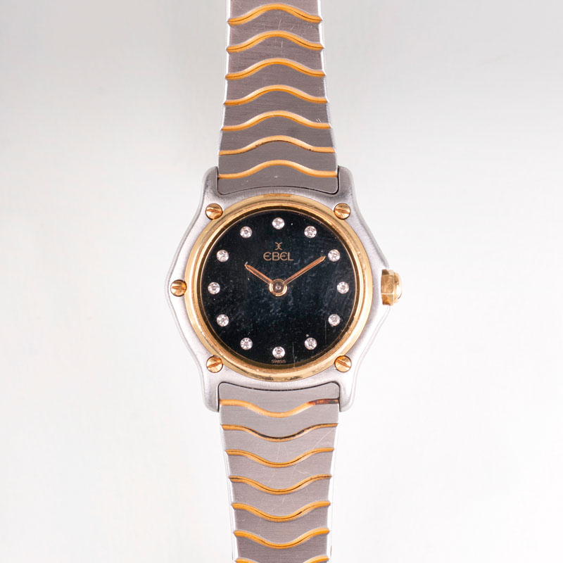 A ladies' watch with diamonds