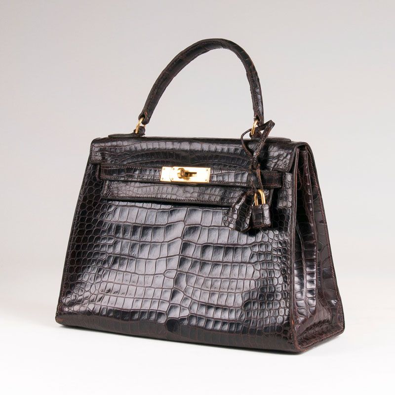 A vintage 'Kelly Bag 28' Havane - image 2