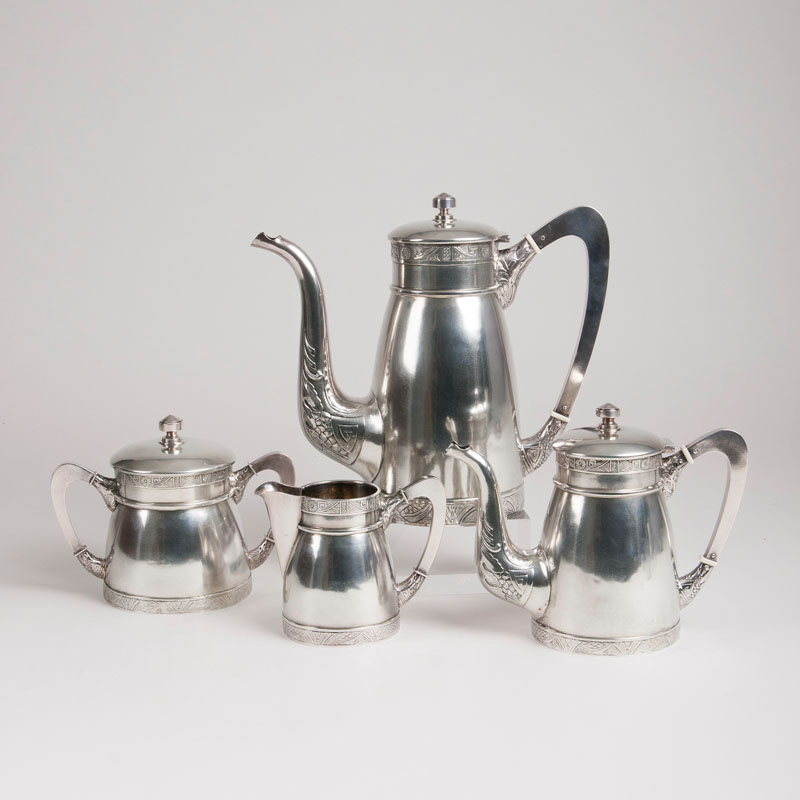 A russian coffee and tea set in