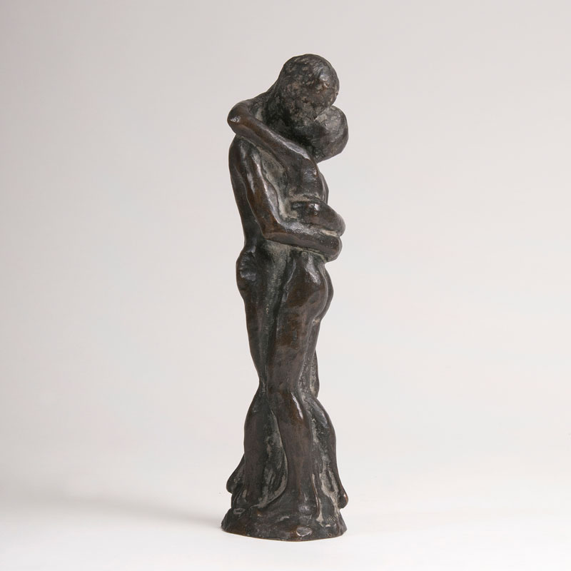 A bronze sculpture 'Pair of lovers'