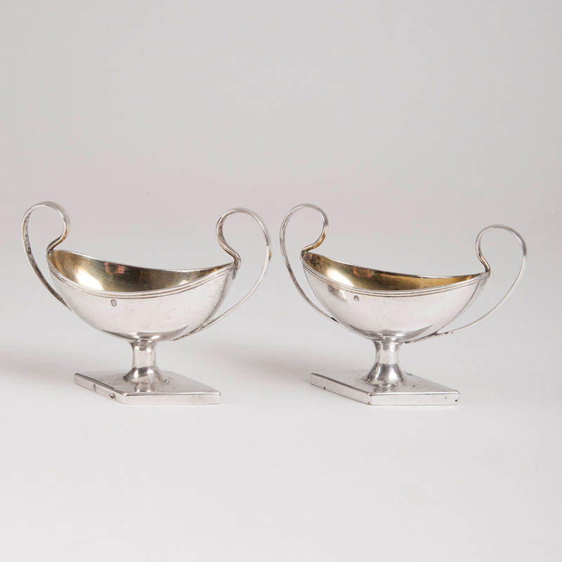 A pair of small empire saucers