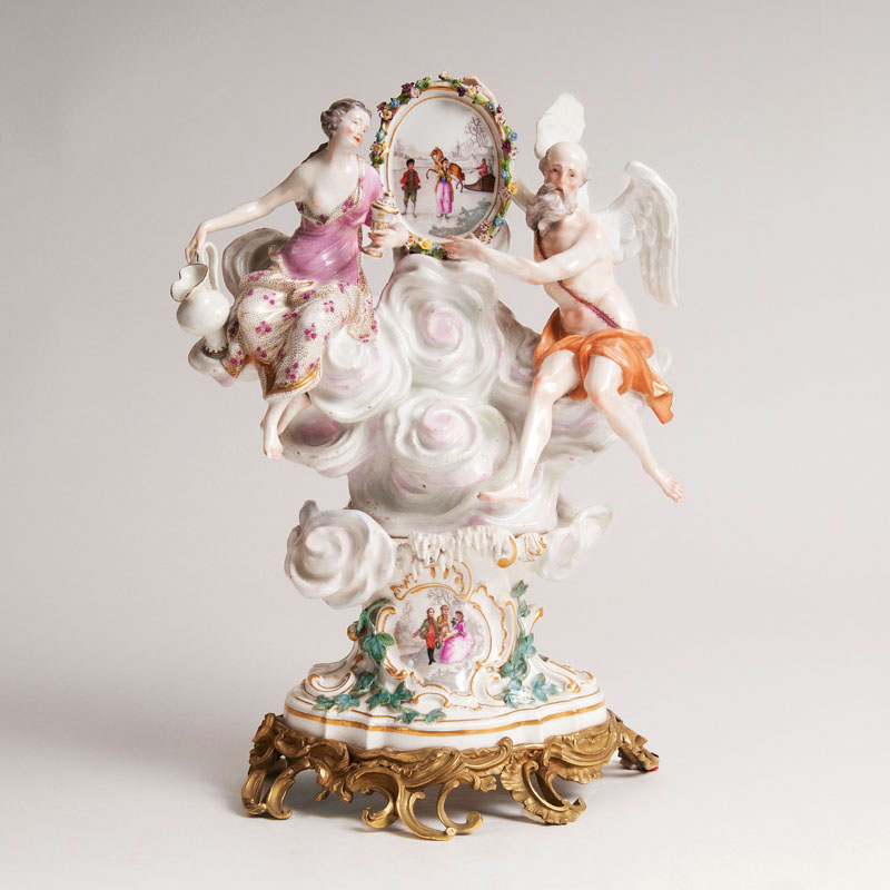 Johann Joachim Kaendler - A large porcelain allegorical group 'The Winter' A large porcelain allegorical group 'The Winter'