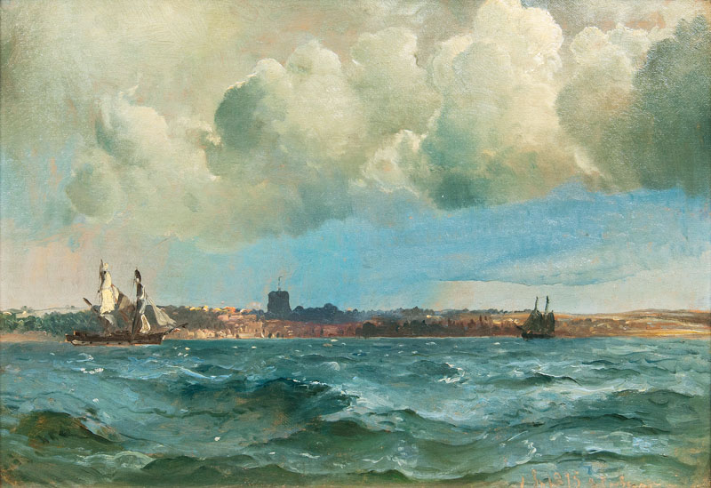 Schiffe vor Helsingborg