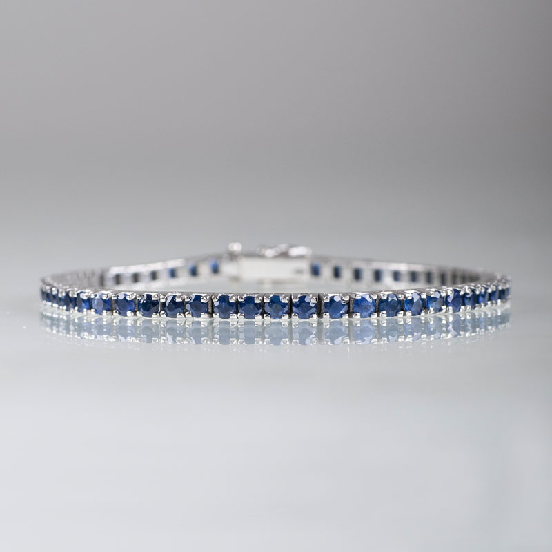 A sapphire bracelet