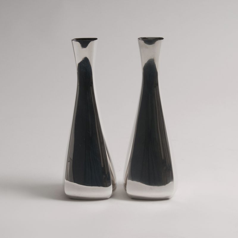 A pair of mid-century vases