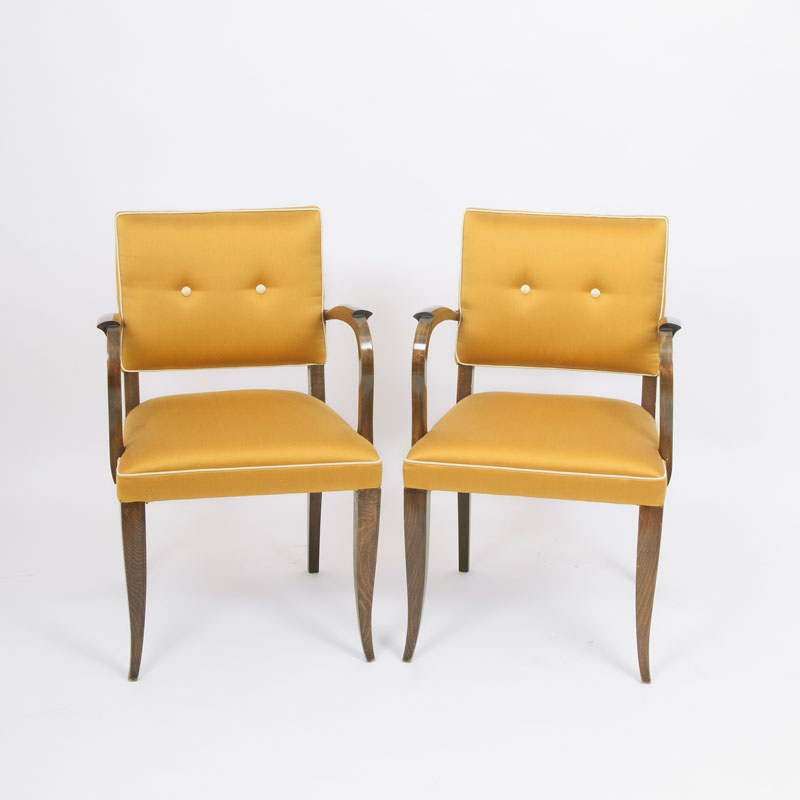 A pair of Art Deco Bridge armchairs