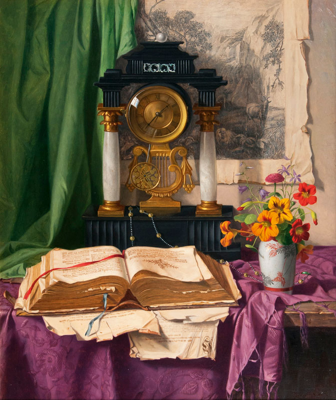 Still Life with Clock