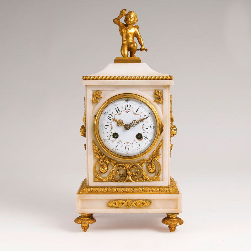 A Napoleon III pendulum with amor figure