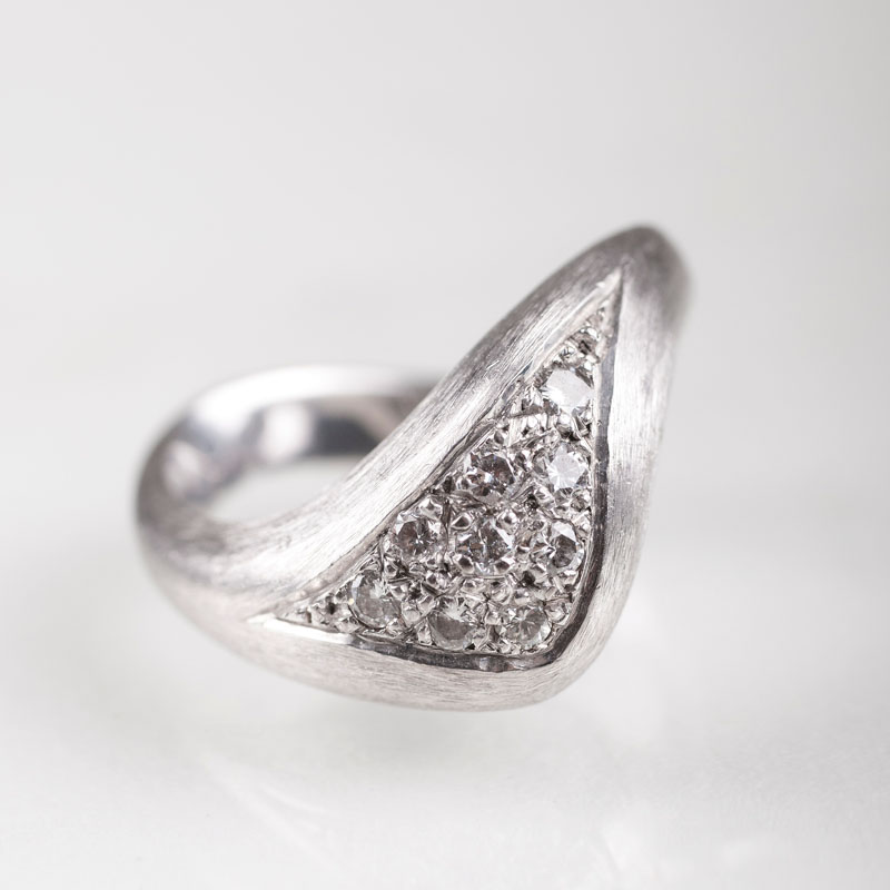 A small diamond ring by Ehinger-Schwarz