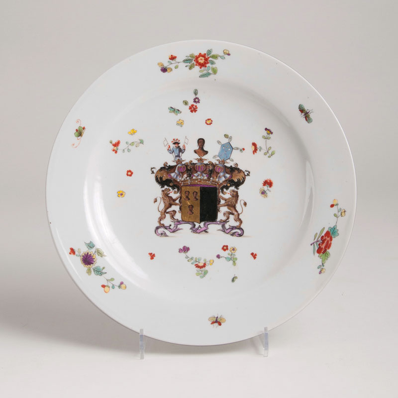 A plate with a coat of arms of the Seydewitz family