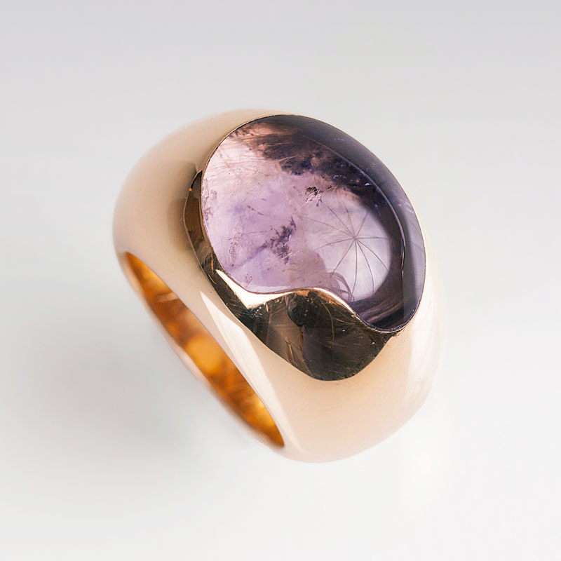 A modern iolith ring by Pomellato