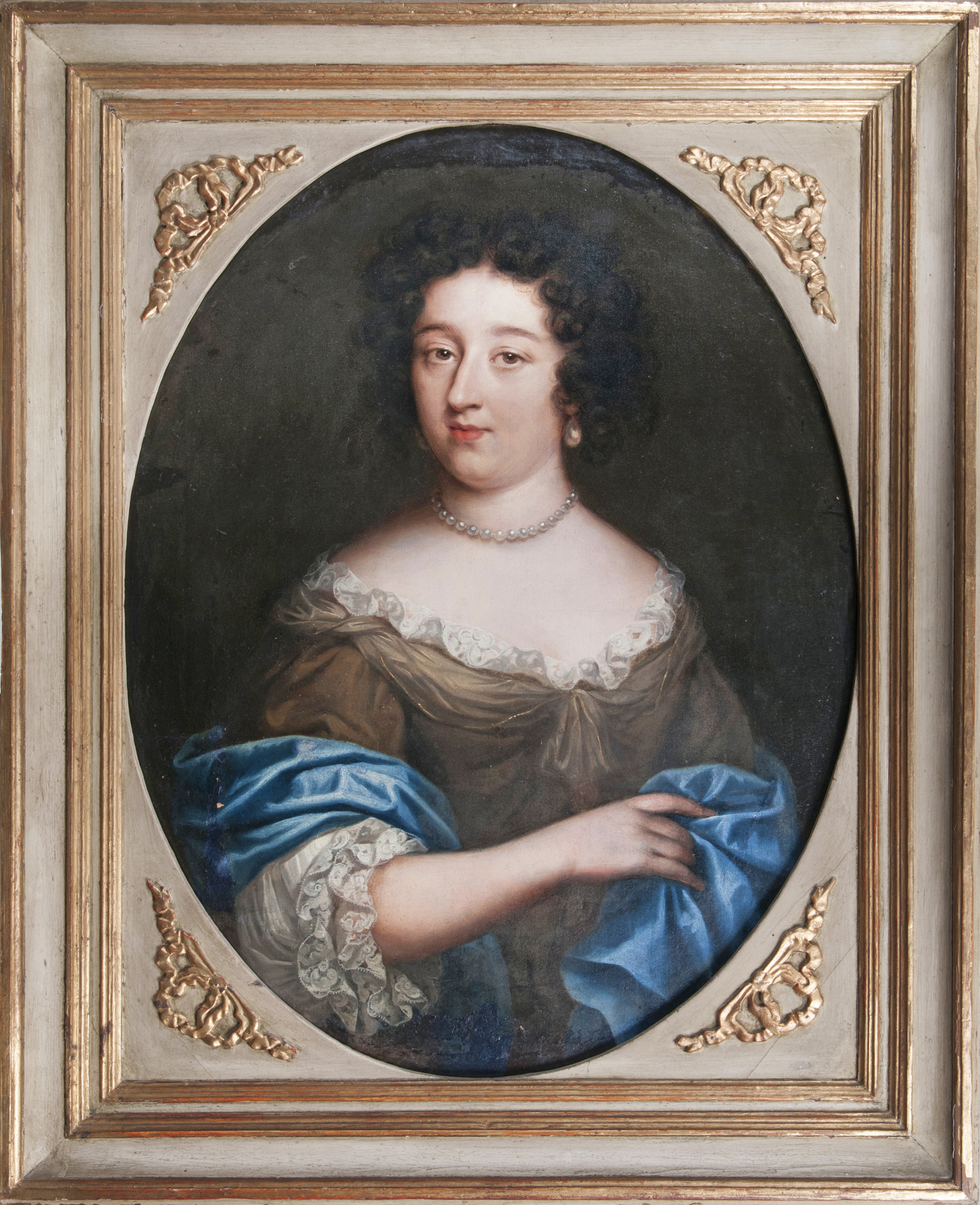 Portrait of a Lady wearing a Pearl Necklace - image 2