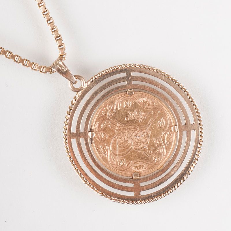 A coin pendant with necklace - image 2