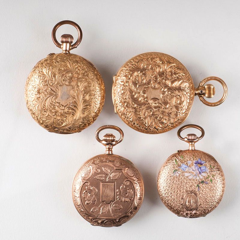 Four ladies' pocket watches - image 2