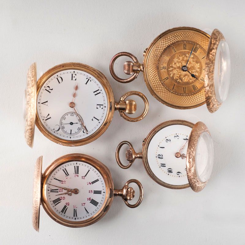 Four ladies' pocket watches - image 3