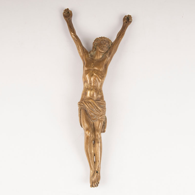 A bronze sculpture 'Christ crucified'