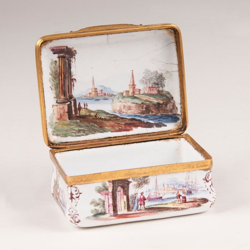 A enamel tabatière with river landscapes - image 2