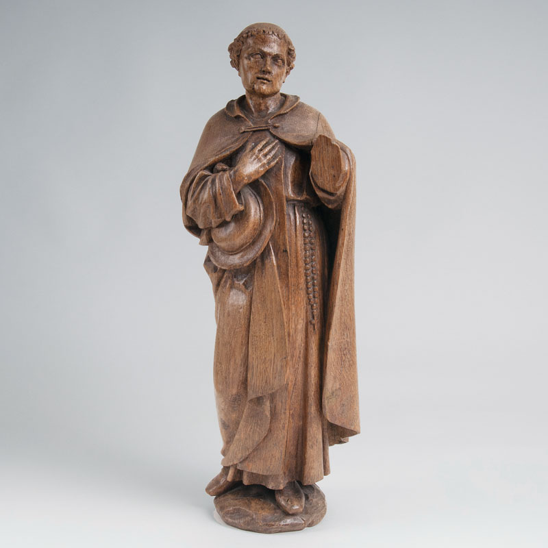 A wooden sculpture 'Saint Wendelin'