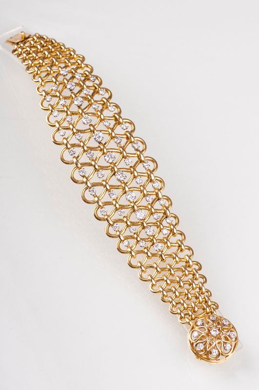 An exceptional Vintage diamond bracelet by Jeweller Wilm - image 2