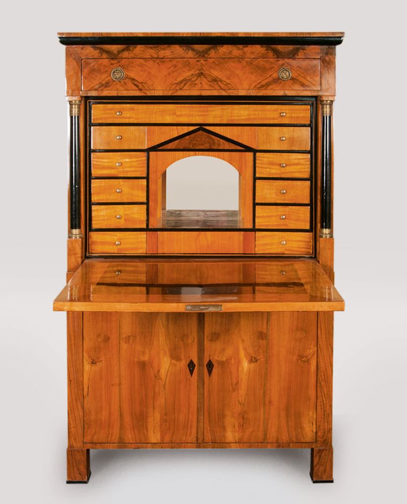 A Biedermeier Secretary with flanking columns - image 2