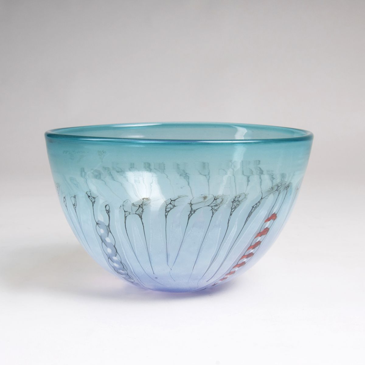 A modern glass bowl
