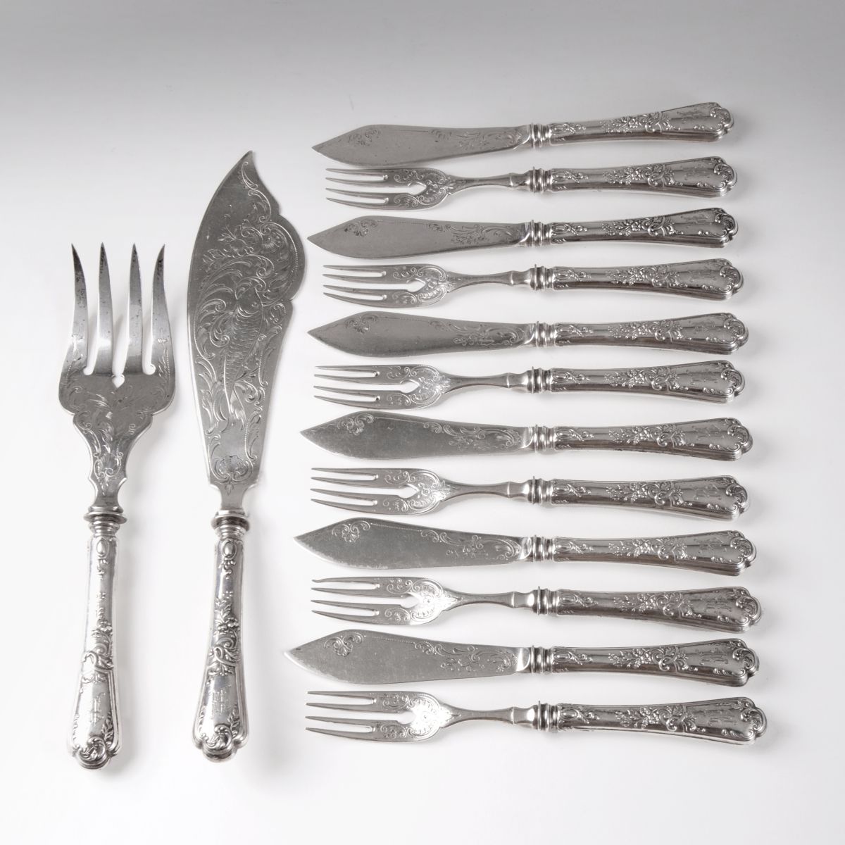 A fish cutlery 'Sophie' for 6 persons