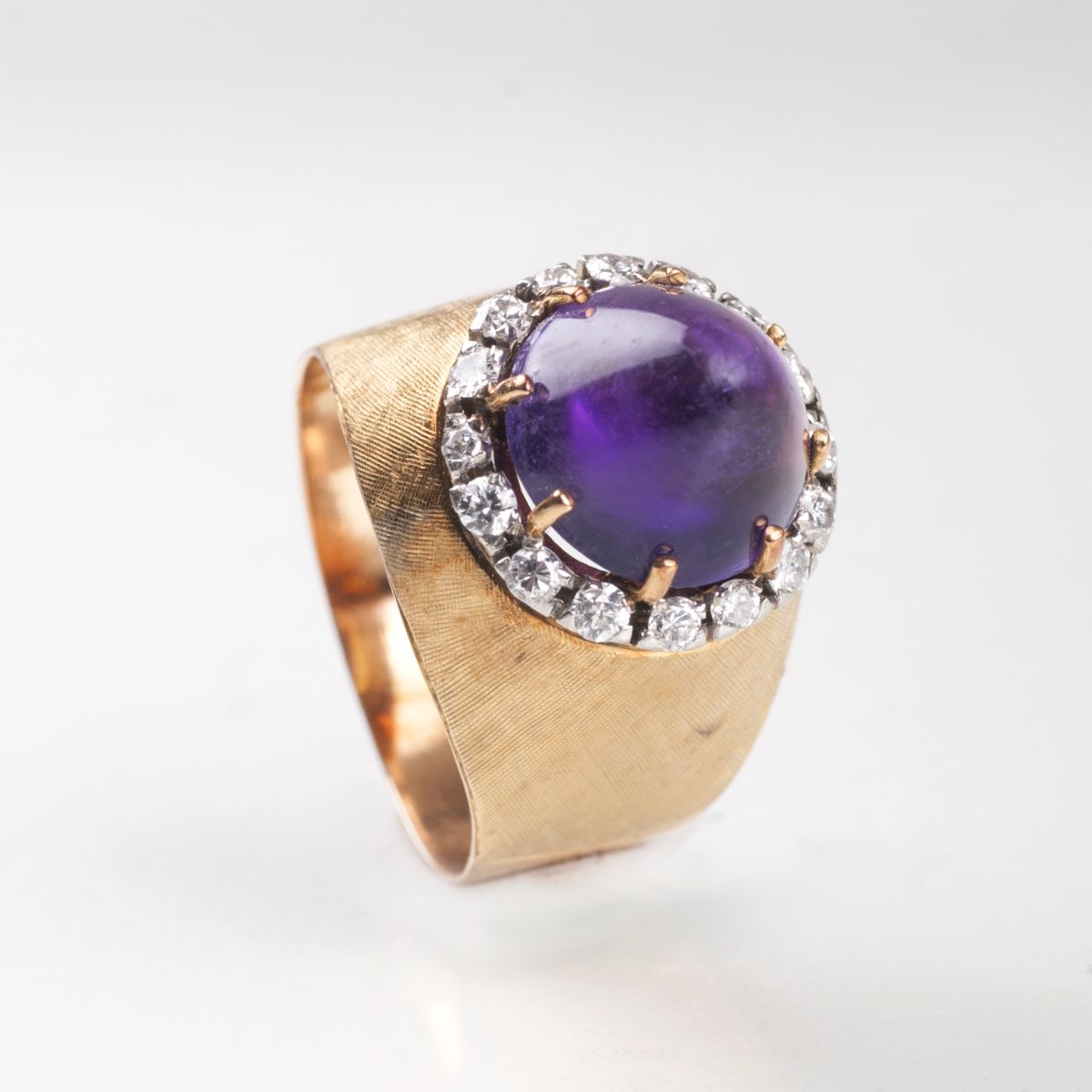 Vintage Amethyst-Brillant-Ring